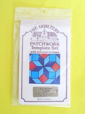 Vintage patchwork template set ROLLING STAR